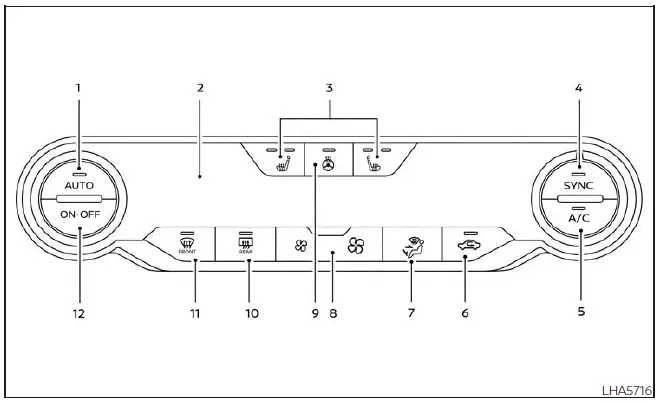 Nissan Altima L34. Heater and air conditioner (automatic)