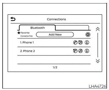 Nissan Altima L34. Bluetooth Hands-Free Phone System