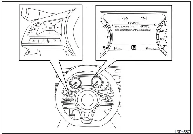 Nissan Altima L34. Blind Spot Warning (BSW)