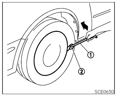 Nissan Altima L34. Flat tire