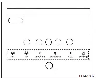 Nissan Altima L34. Control panel buttons