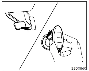 Nissan Altima L34. Push-button ignition switch