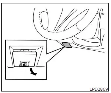 Nissan Altima L34. Fuel-filler door