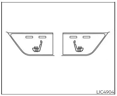 Nissan Altima L34. Heated seat switches (if so equipped)