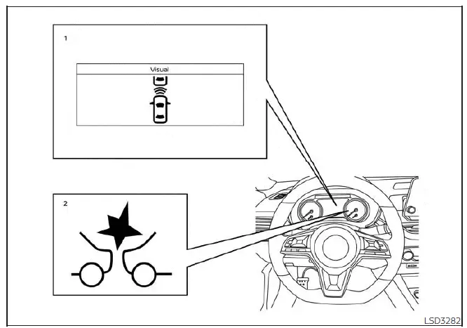 Nissan Altima L34. Intelligent Forward Collision Warning (I-FCW)