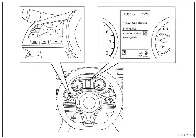 Nissan Altima L34. Intelligent Driver Alertness (I-DA)