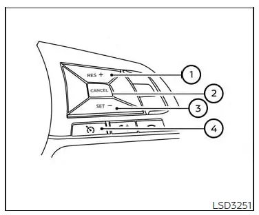 Nissan Altima L34. Precautions on cruise control