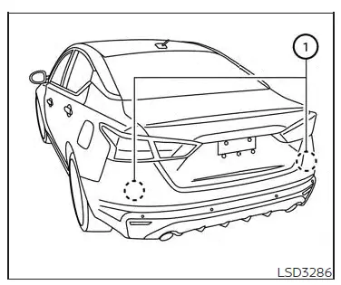 Nissan Altima L34. Rear Cross Traffic Alert (RCTA)