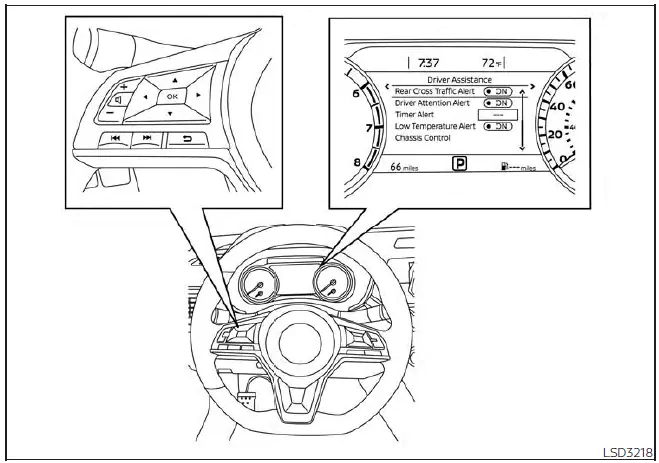 Nissan Altima L34. Rear Cross Traffic Alert (RCTA)