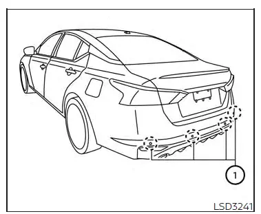 Nissan Altima L34. Rear Automatic Braking (RAB)