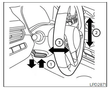 Nissan Altima L34. Tilt operation 