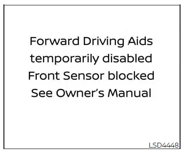 Nissan Altima L34. Automatic Emergency Braking (AEB) with Pedestrian Detection