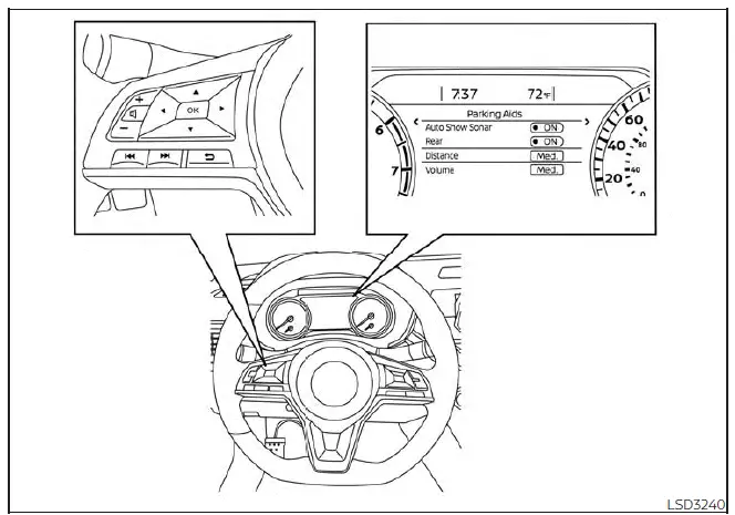 Nissan Altima L34. Rear Sonar System (RSS)