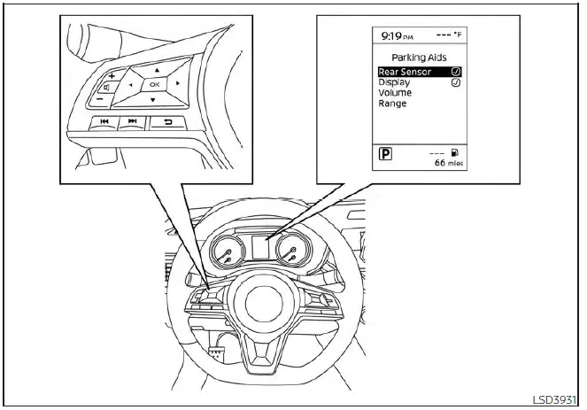 Nissan Altima L34. Rear Sonar System (RSS)