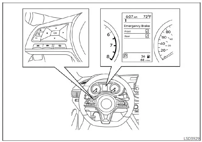 Nissan Altima L34. Intelligent Forward Collision Warning (I-FCW)